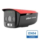 Cámara Termográfica IP DUAL 256x192 3.2mm + 5M 4mm IP67 12-24Vdc PoE AUDIO E/S. Detección de llama EN54 