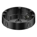 Caja conexiones circular para HDBWx Dahua con anclaje en 3 o 4 puntos. Color Negro