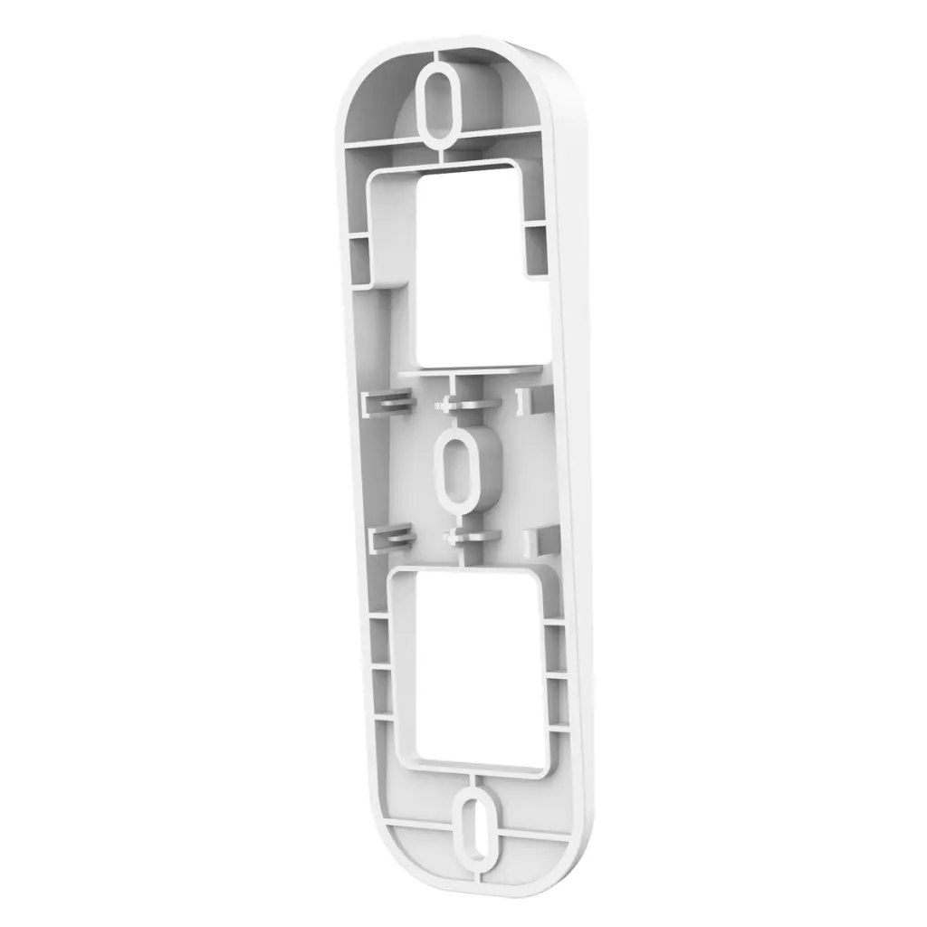 Soporte de montaje en pared en ángulo vertical de 5° para vídeo timbres. Color blanco