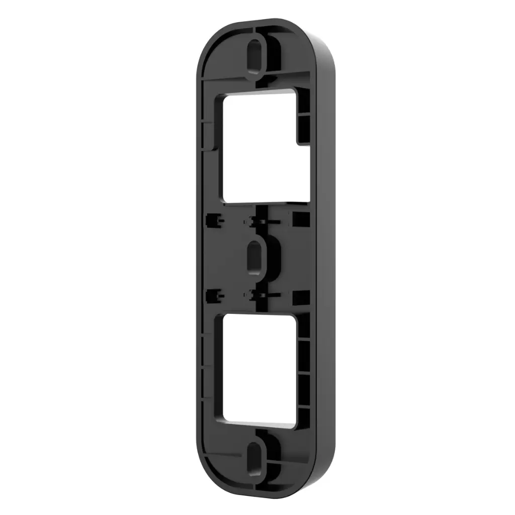 Soporte de montaje en pared en ángulo horizontal de 15° para vídeo timbres. Colo negro