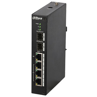 Switch Rango Temp Extendida PoE 3 puertos 10/100 + 1 puerto Gigabit + 2SFP 96W 802.3at Gestionable Layer2