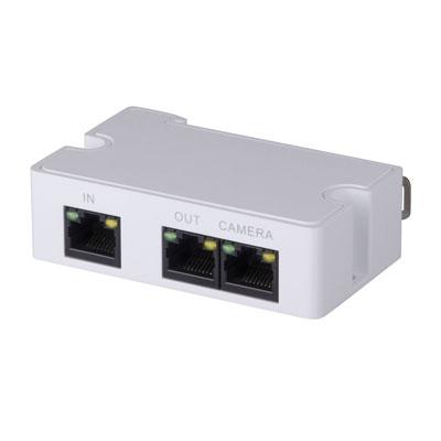 Extensor POE+LAN 1 Puerto 802.3af/at con salida local, max 2uds en cascada