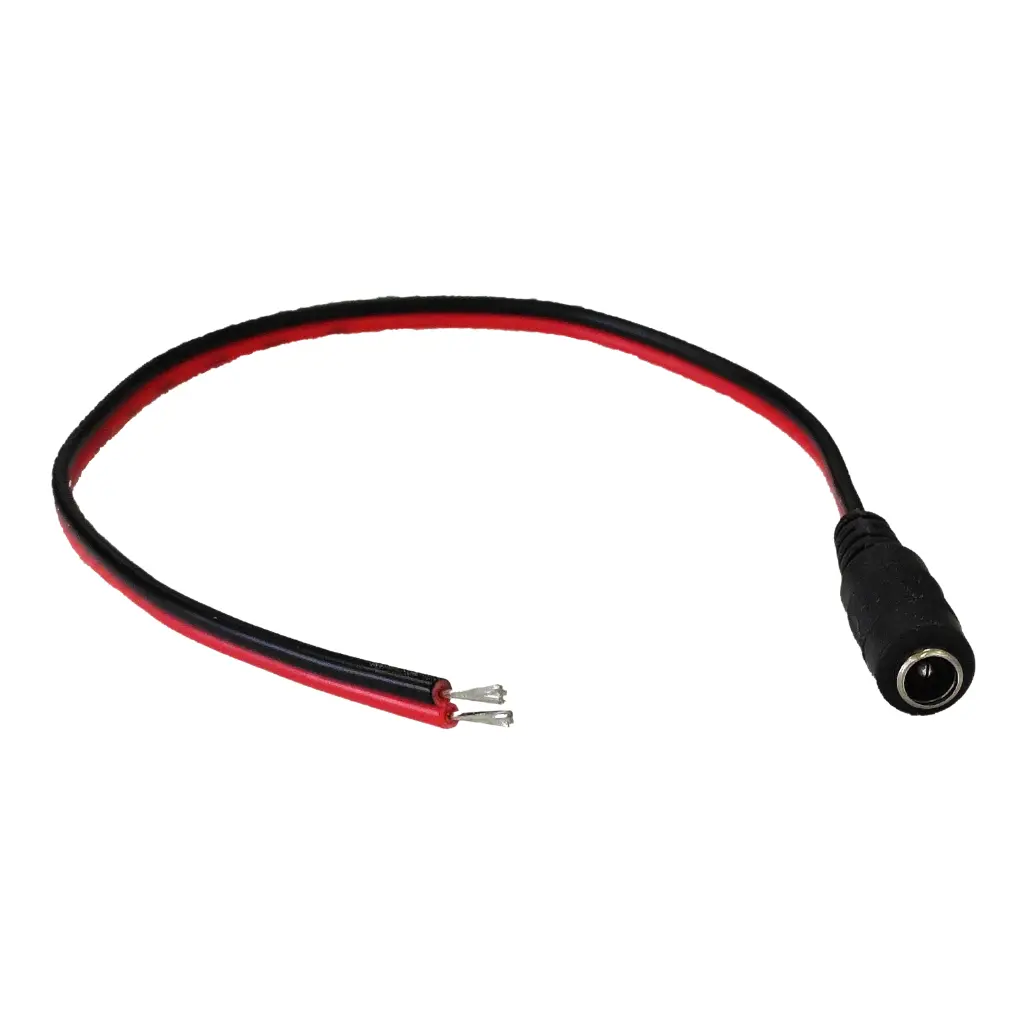 Jack alimentación hembra con 30cm de cable