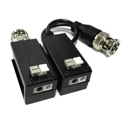 Kit de conversion vidéo UTP pour HDCVI / TVI / AHD jusqu'à 4MP empilable avec câble flexible et PushPin (2 unités)