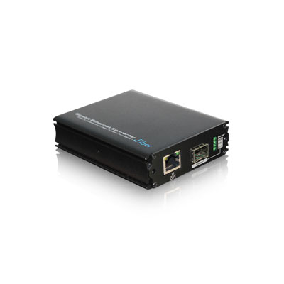 Conversor de Medio Industrial 1 puerto Gigabit + 1 SFP  6KV/8KV ESD -40º-75º compatible con MIT-B1