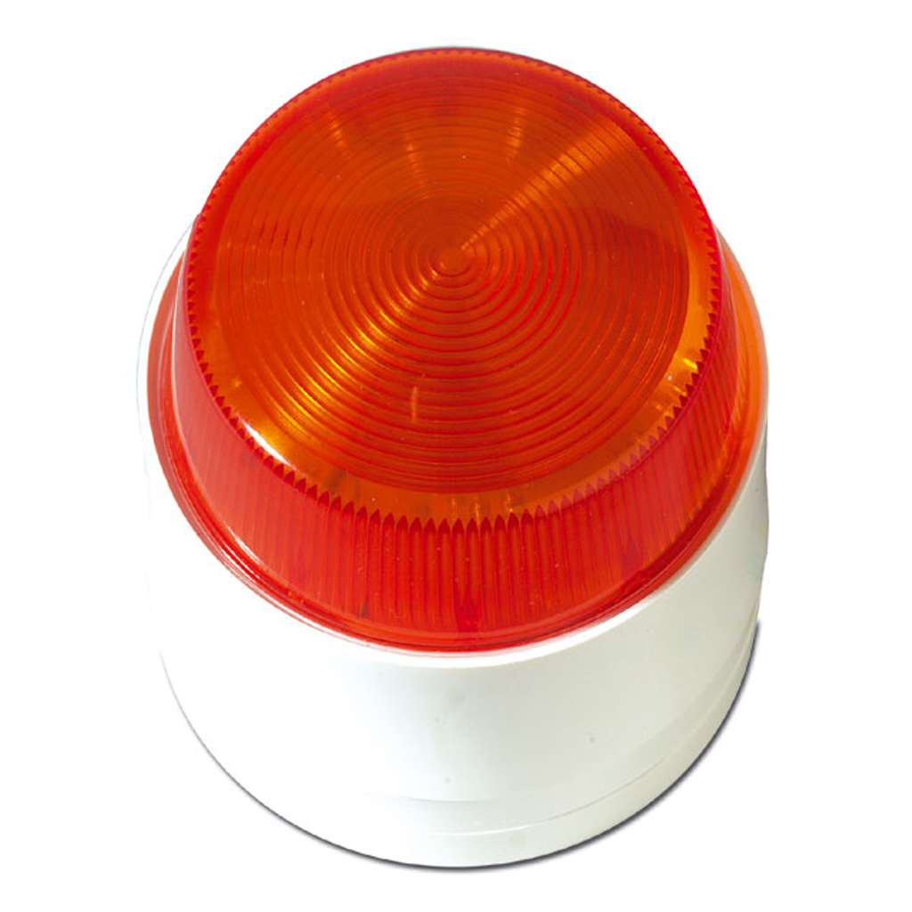 FLASH ESTROBOSCOPICO COLOR AMBAR 12V