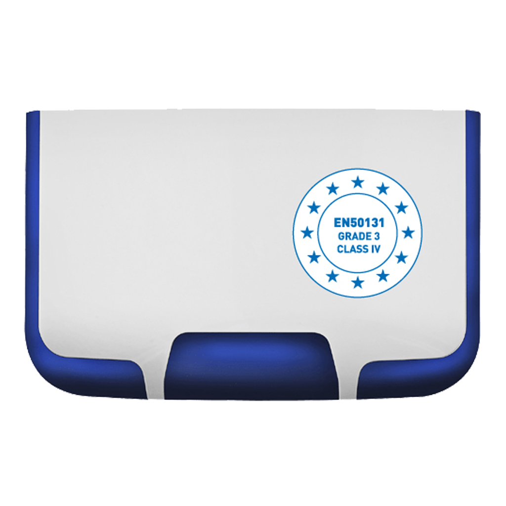 Sirena exterior flash azul 12V horizontal