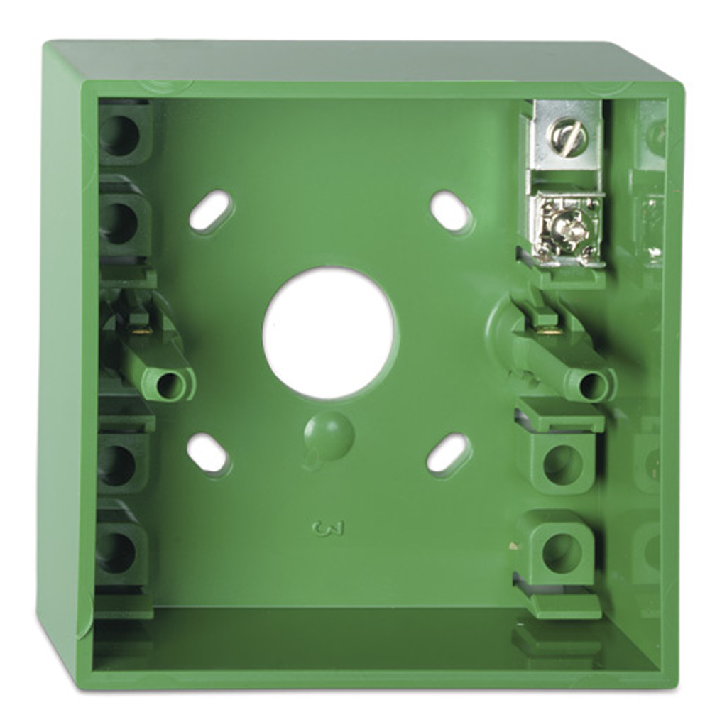 Caja de montaje verde
