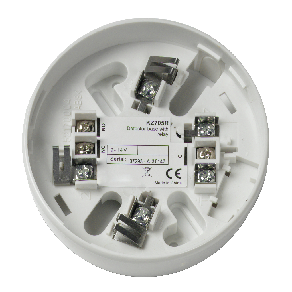 [KZ705R] Base conexión con salida Relé para detectores de la serie KL700 color blanco