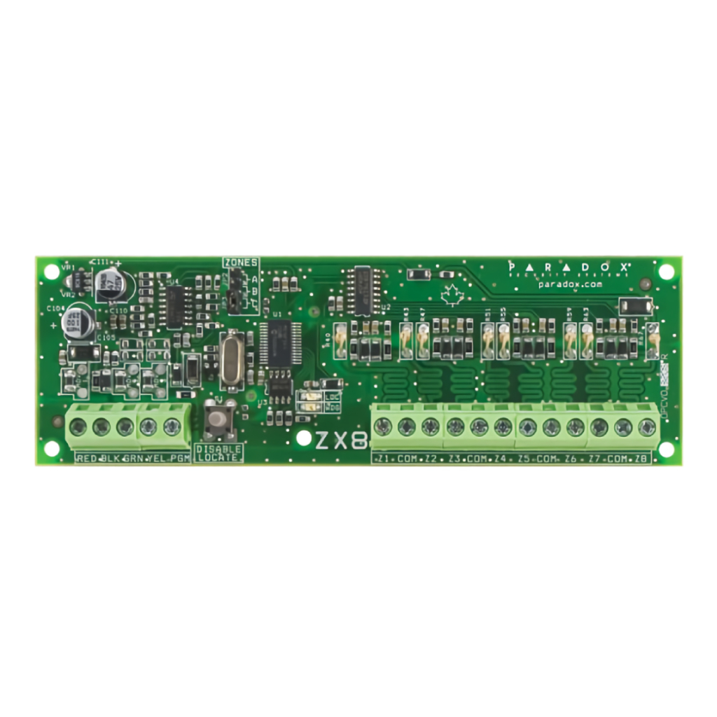 [ZX8] Módulo Expansor de 8 Zonas + 1 Salida PGM. Grado 3