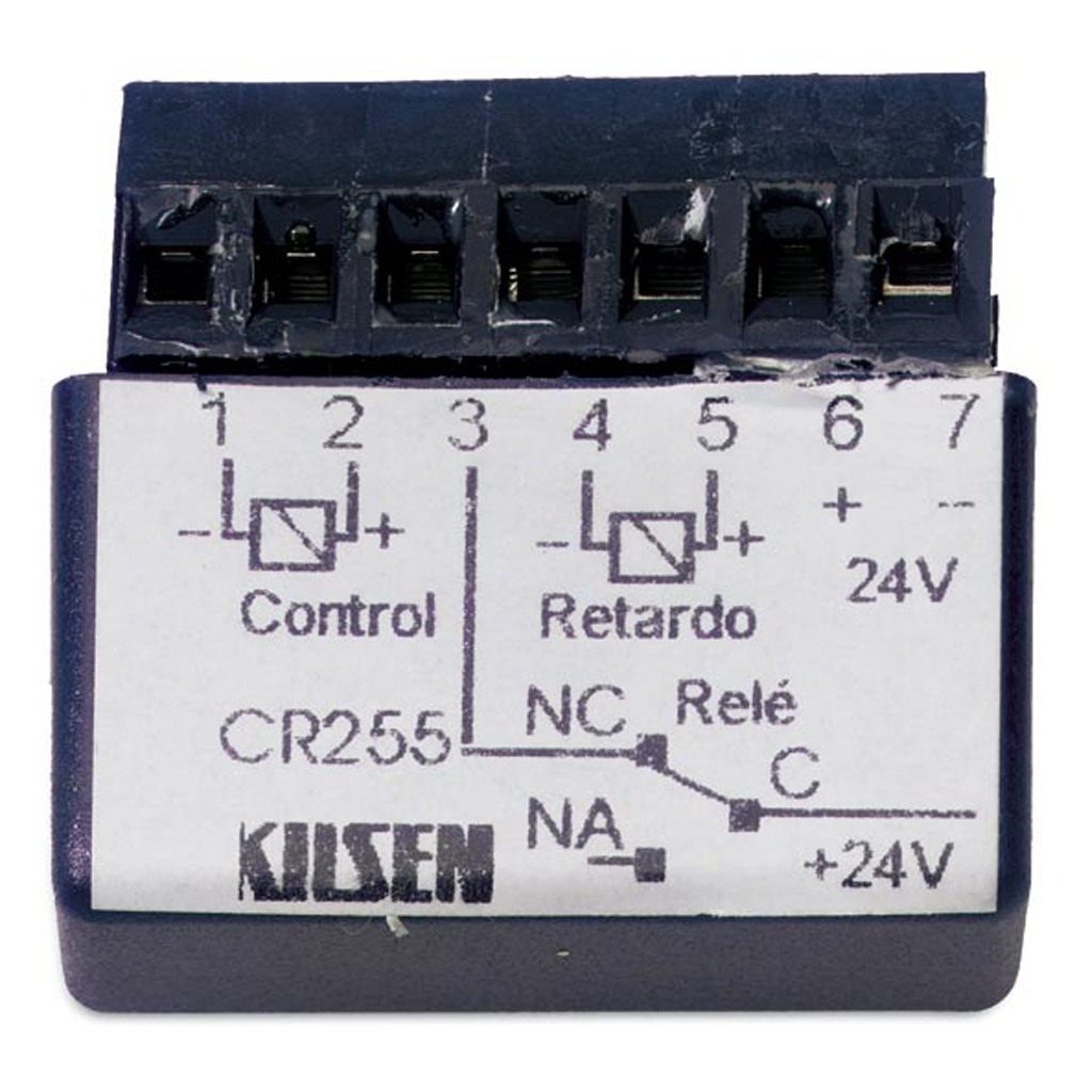 [CR255] Circuito electrónico de retardo, selector de cierre en puertas de dos hojas con retenedores