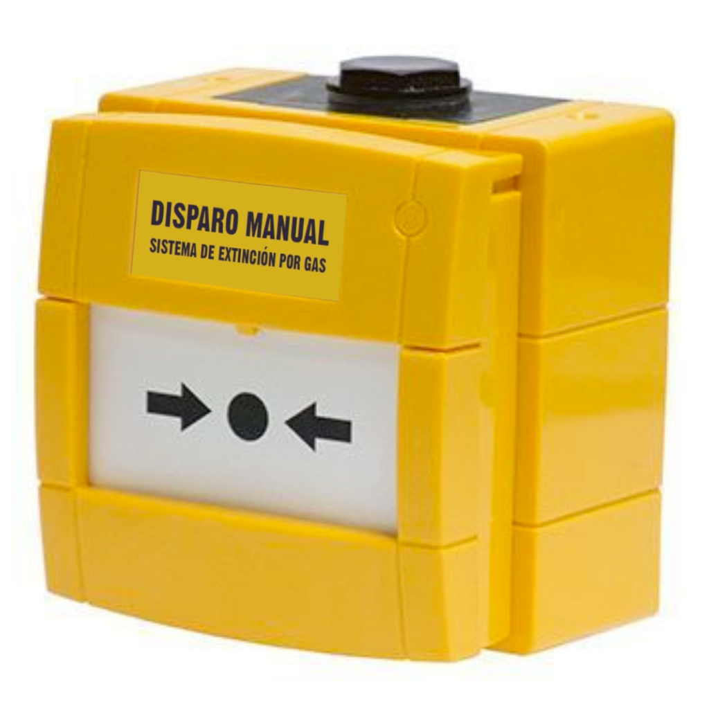 [W3A-Y000SG-K013-65] Pulsador KAC Disparo de Extinción EN-12094-3. IP65. Color Amarillo