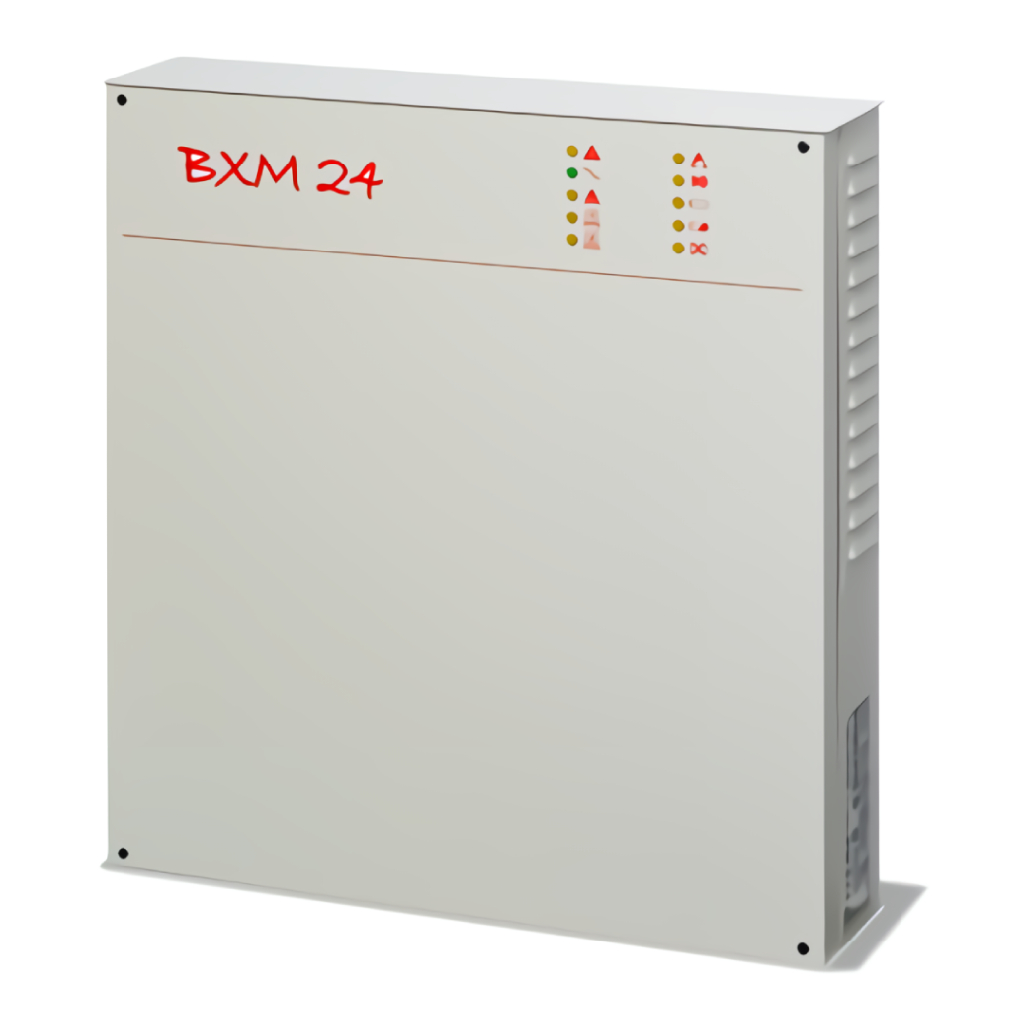 [BXM24-50-B] Fuente de alimentación 24V 5A. Requiere 2 baterías de 12V-7A (no incl)