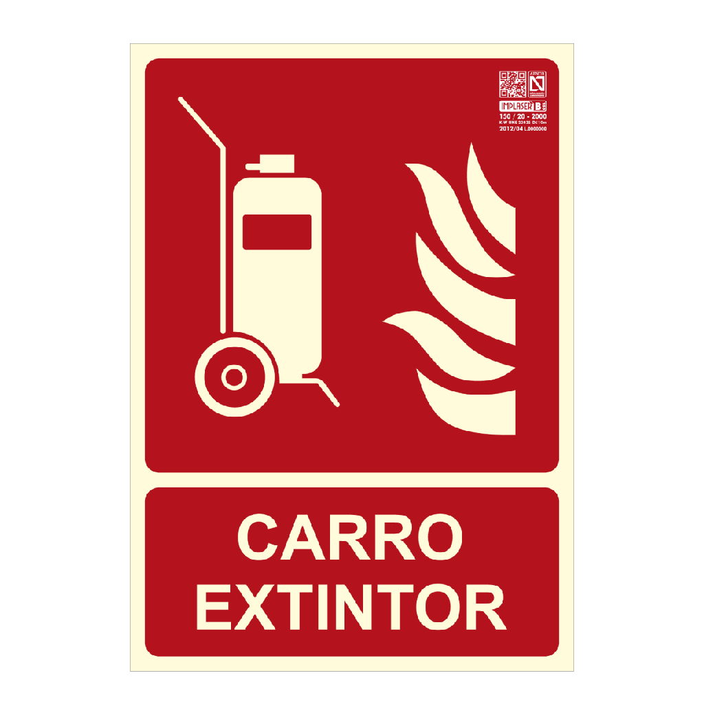 [EX207N-A4] Señal carro extintor 29,7x21cm