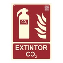 Señal extintor CO2 29,7x21cm