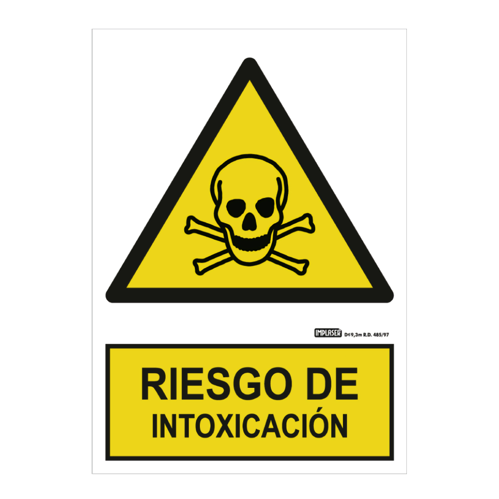 [AD03-A4] Señal riesgo de intoxicación 29,7x21cm