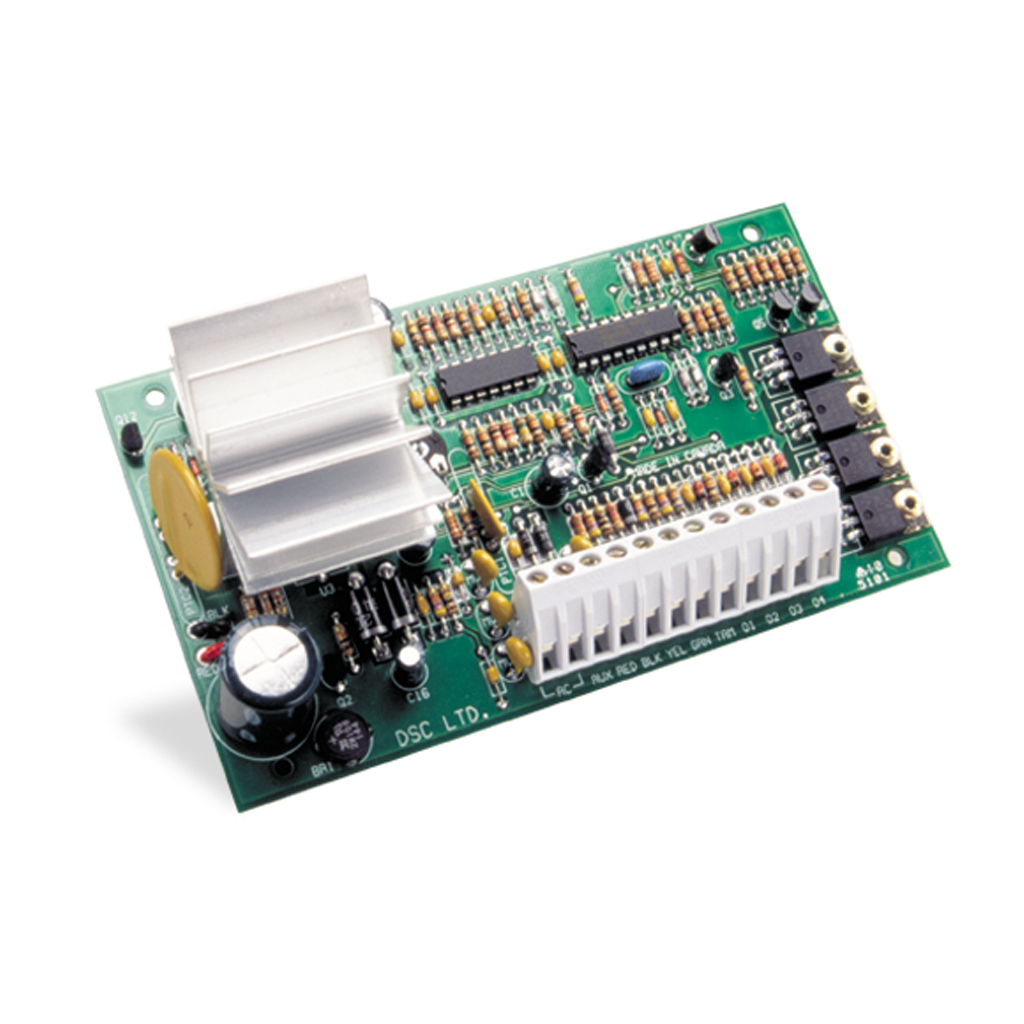 [PC5204W] Módulo Fuente de Alimentación. Supervisada. 4 salidas programables 12V/1A. Grado 2