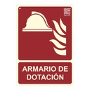 Señal armario de dotación 29,7x21cm