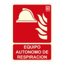 Señal equipo autónomo de respiración 29,7x21cm