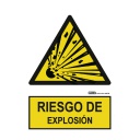 Señal riesgo de explosión 29,7x21cm