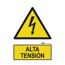 Señal alta tensión 29,7x21cm