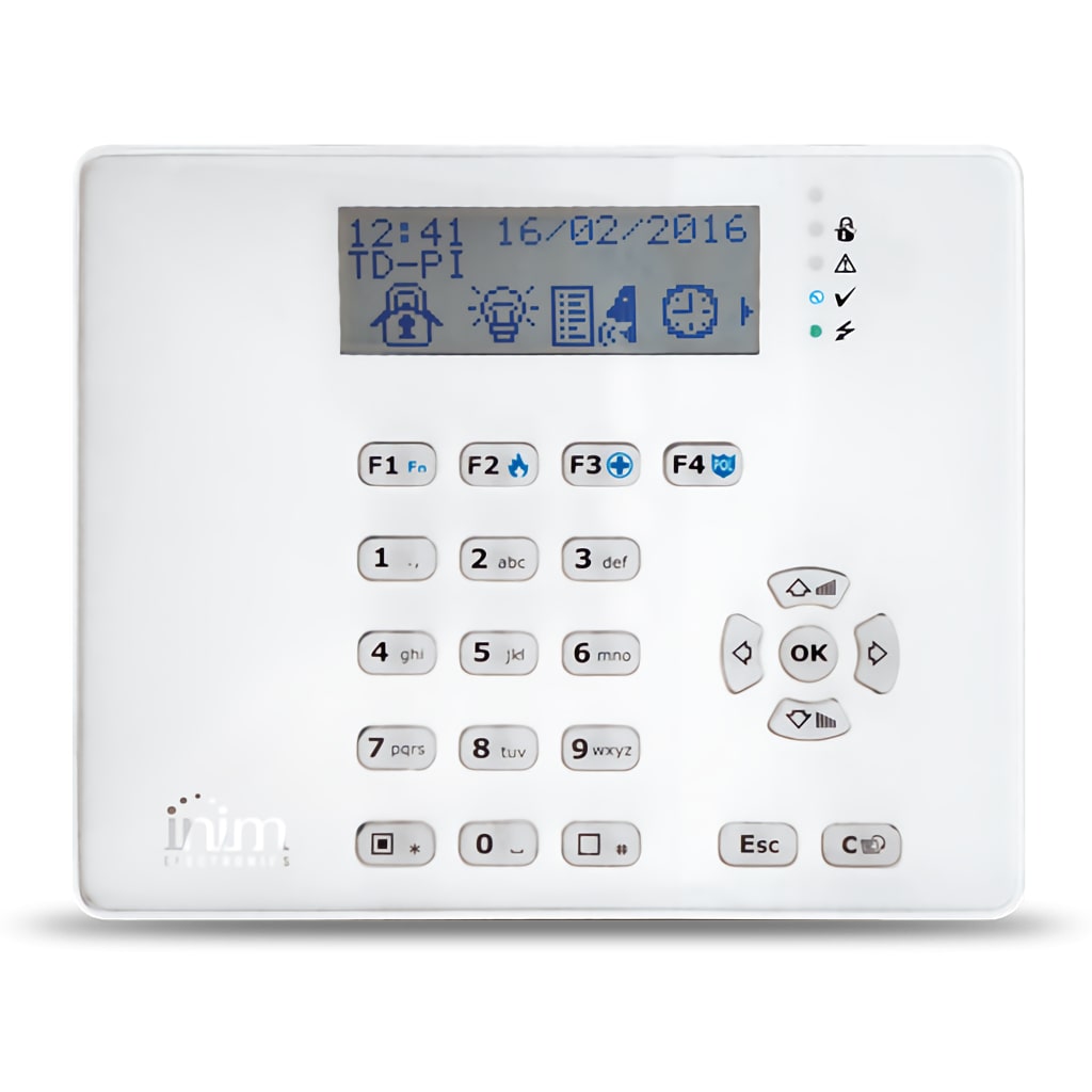 [ARIA-W] Teclado LCD vía radio. 4 leds de señalización. Requiere 2 x CR17450 incluidas. Grado 2.