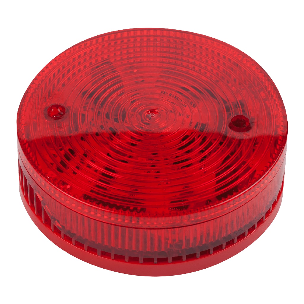 [SF100RSST] Sirena de incendio interior de montaje en pared, con luz estroboscópica. EN54. Rojo
