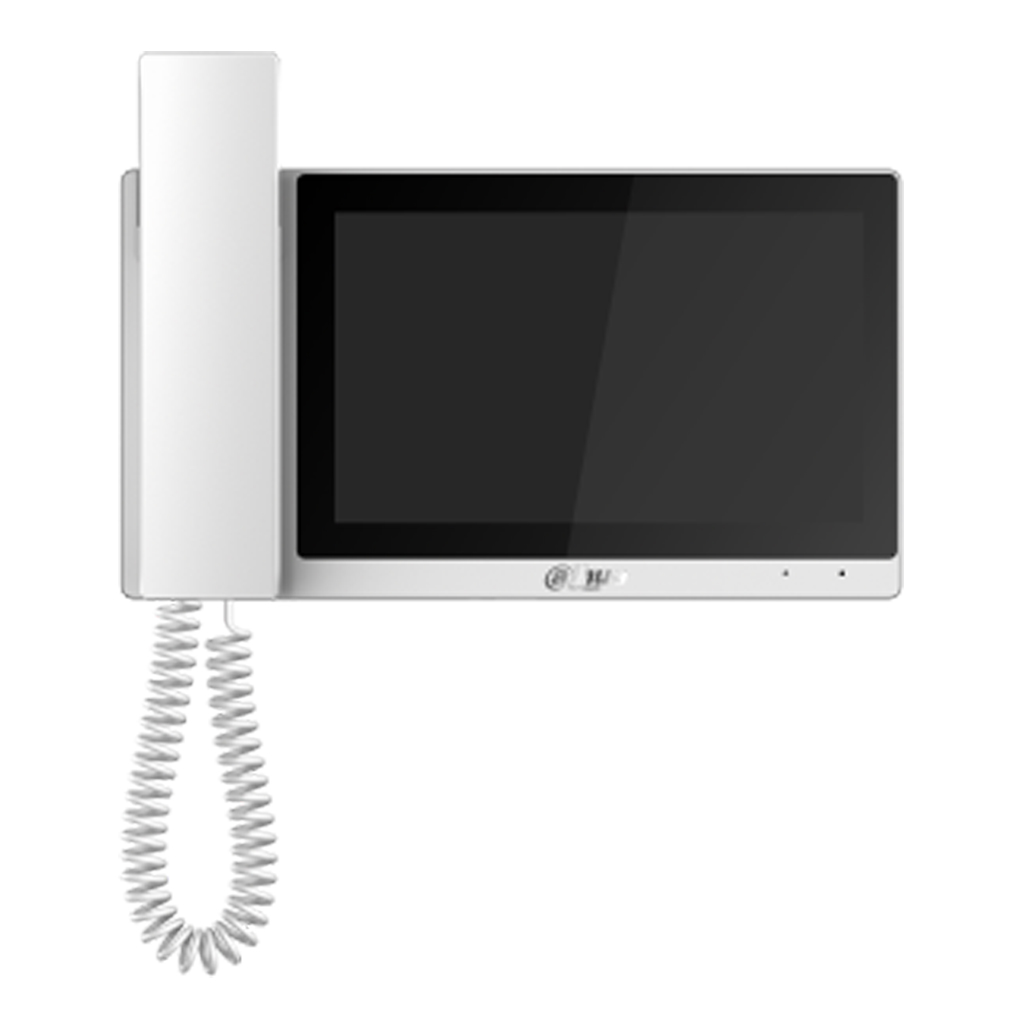 [VTH5421EW-H] Monitor Interior 7&quot; de Superficie para Videoportero IP Pantalla Táctil PoE SD 6E 1S Alarma Blanco