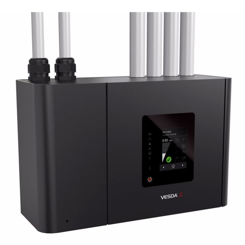 [VEP-A10-P] Sistema de aspiración VESDA-E VEP 1 canal, 4 tuberías 560m. Frontal con Display