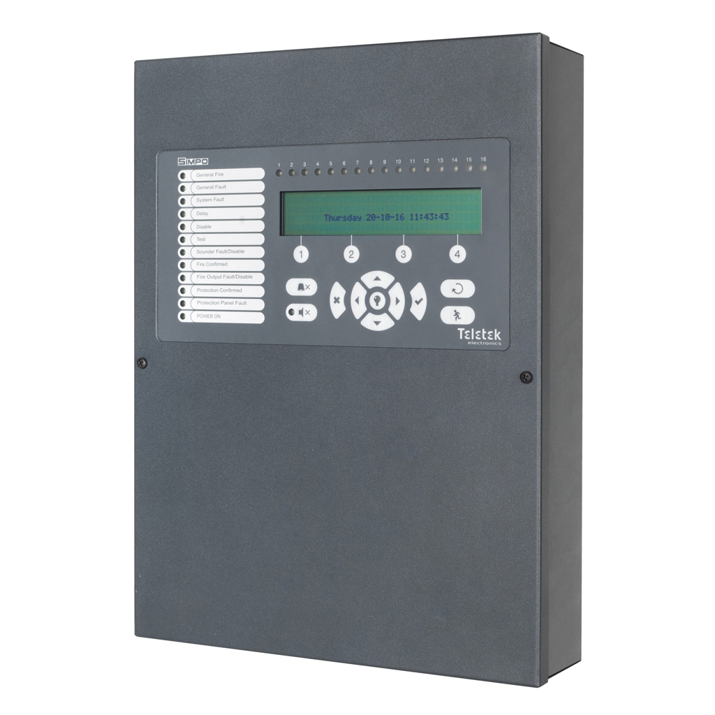 [SIMPO] Central analógica SIMPO de 1 lazo ampliable a 2. Hasta 250 Dispositivos por lazo