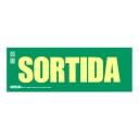 Senyal sortida en català Clase A 29,7x10,5cm. Observació reduida a 7m