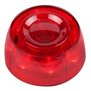 Sirena óptico-acústica roja con aislador. Requiere Base B124 no incluida.