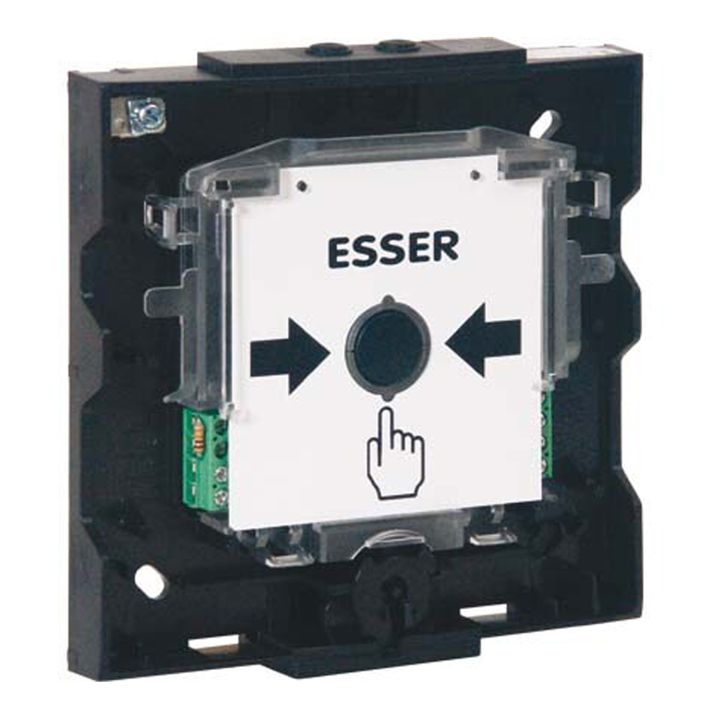 [804906] Módulo electrónico de pulsador de alarma de incendios analógico, diseño modular con salida de relé configurable