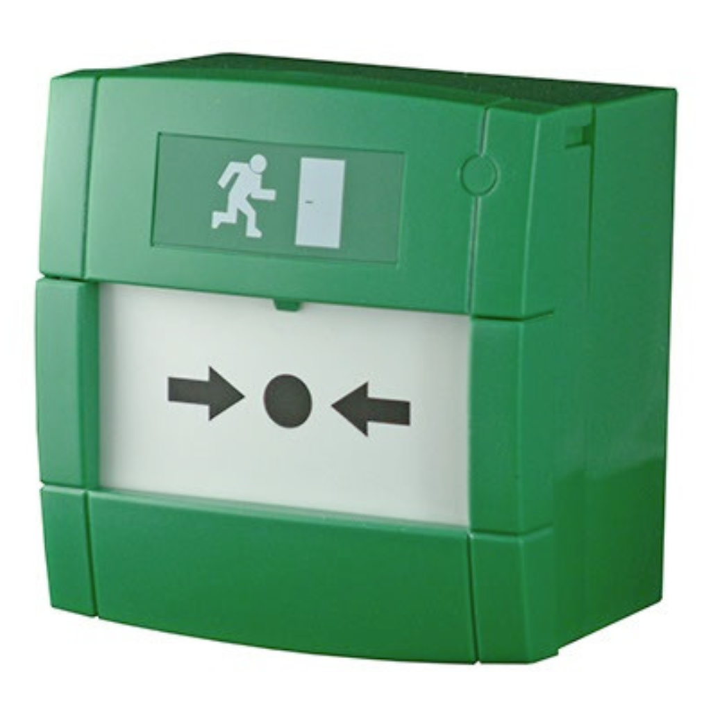 [MCP4A-G000SF-K013-13] Pulsador de doble contacto. Color verde