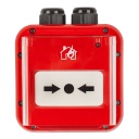 Pulsador convencional IP67. LED ind. de estado. Con llave de rearmado