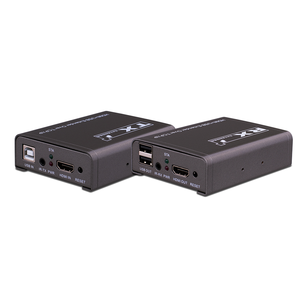 [PR-HDKVMoNet-EU] HDMI USB KVM Extender Over Cat5e/Cat6