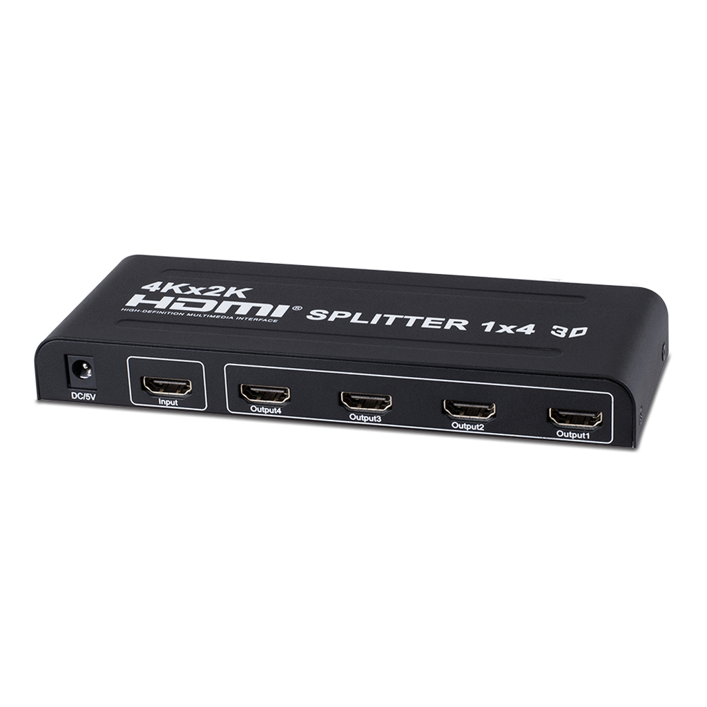 [PR-SP104(4K)-EU] 1 To 4 HDMI Splitter EU