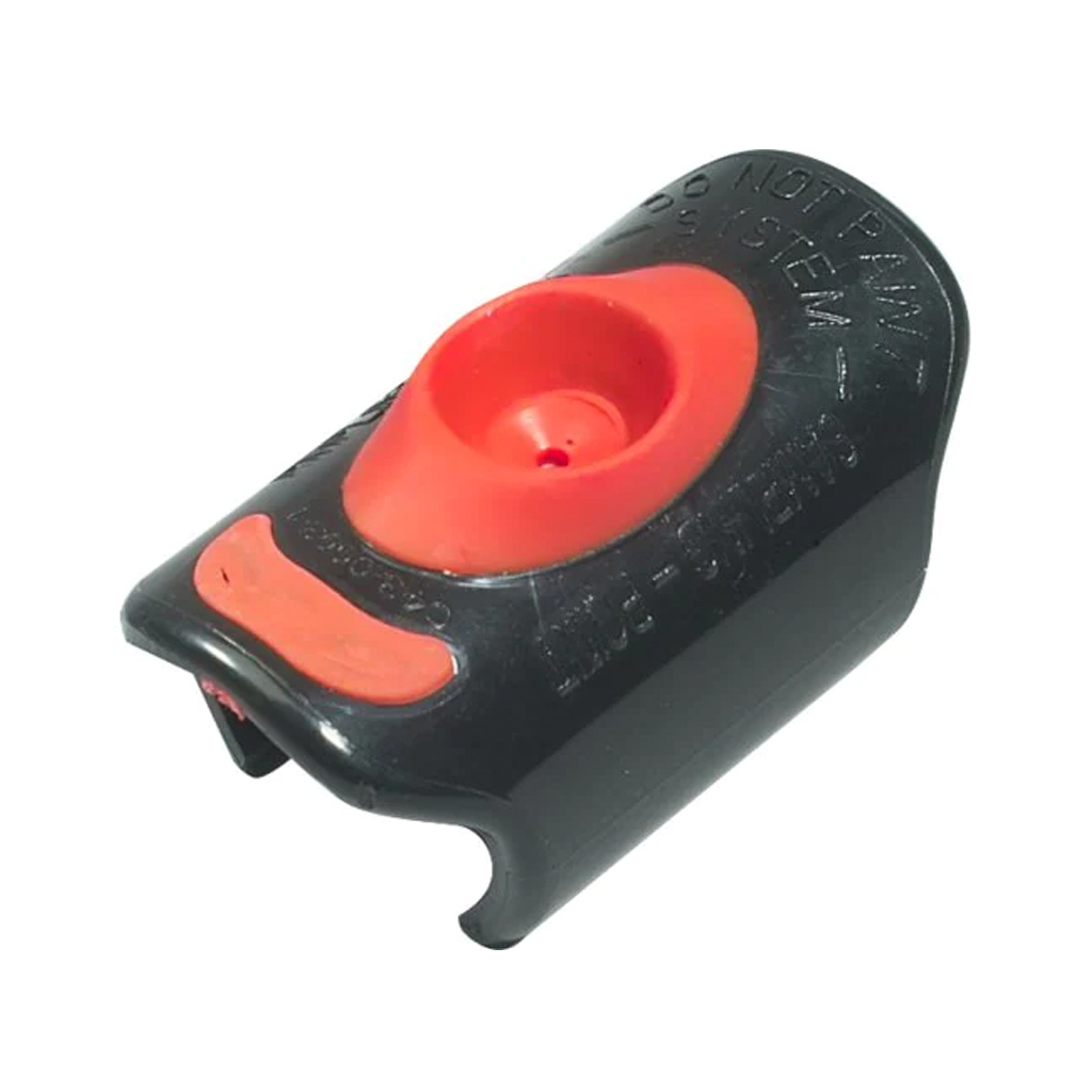 [F-PC-2.5] Clip para tubo de 2.5mm. Color rojo, franja roja. Pack de 5ud