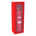 Armario extintor CO2 5Kg con puerta pintada con cerradura