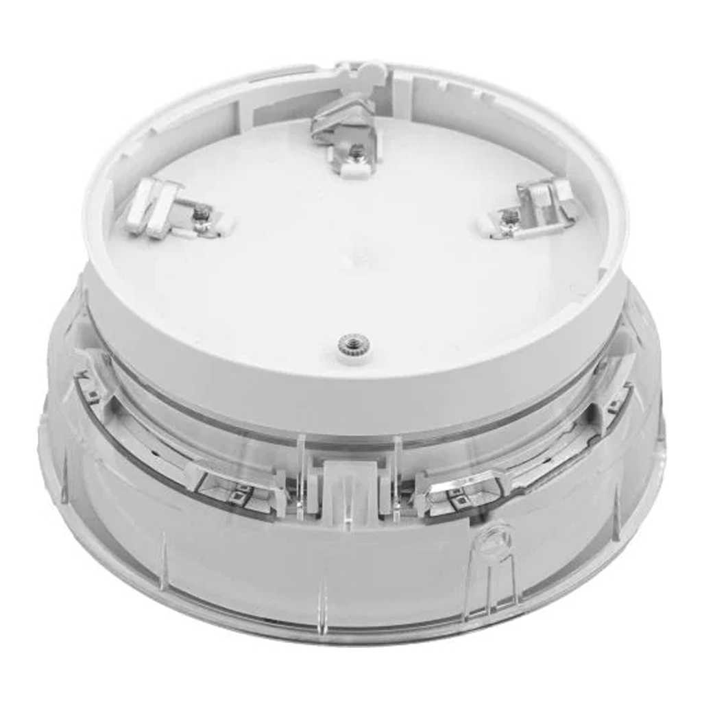 [BRS-PC-I02] Base de detector analógico con aislador. Con sirena y flash rojo integrados. Color Blanco