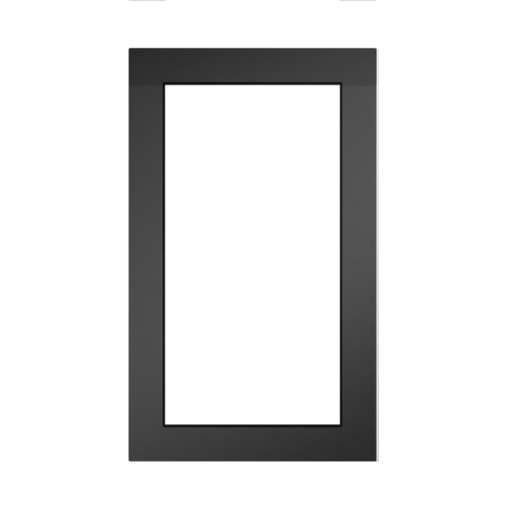 [VTM25P2] Marco Exterior para 2 módulos de Videoportero Dahua de la serie VTO4xxxFB. Color Negro