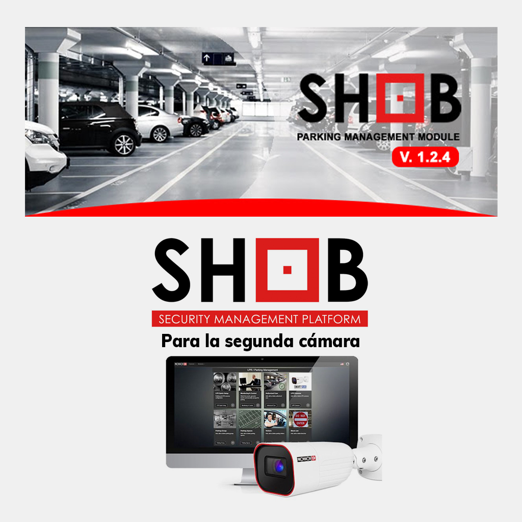 [SHOB-CH] Licencia adicional para el software de gestión de parking de PROVISION (para la segunda cámara en el sistema)
