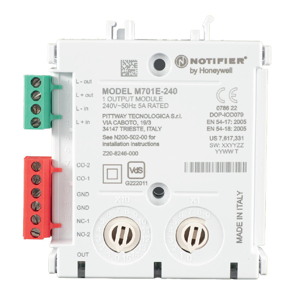 [M701E-240] Módulo de control direccionable 240Vca para montaje en superficie. Protocolos CLIP y OPAL