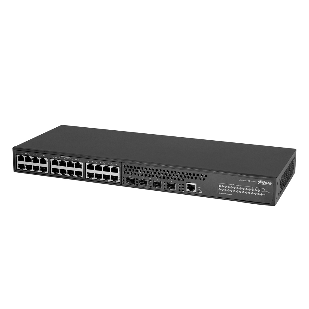 [AS5500-24GT4XF] Switch 24 puertos Gigabit + 4 SFP+ 10Gbps Manejable Layer3