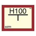 H100 PVC - Señal hidrante 25x20cm