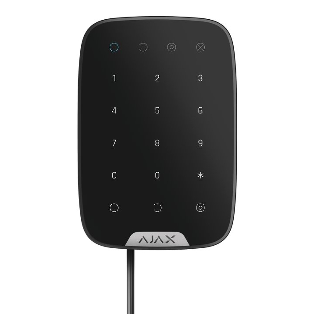 [KEYPAD-FIBRA-BL] Ajax KeyPad Fibra. Teclado táctil cableado Fibra. Color negro. G3
