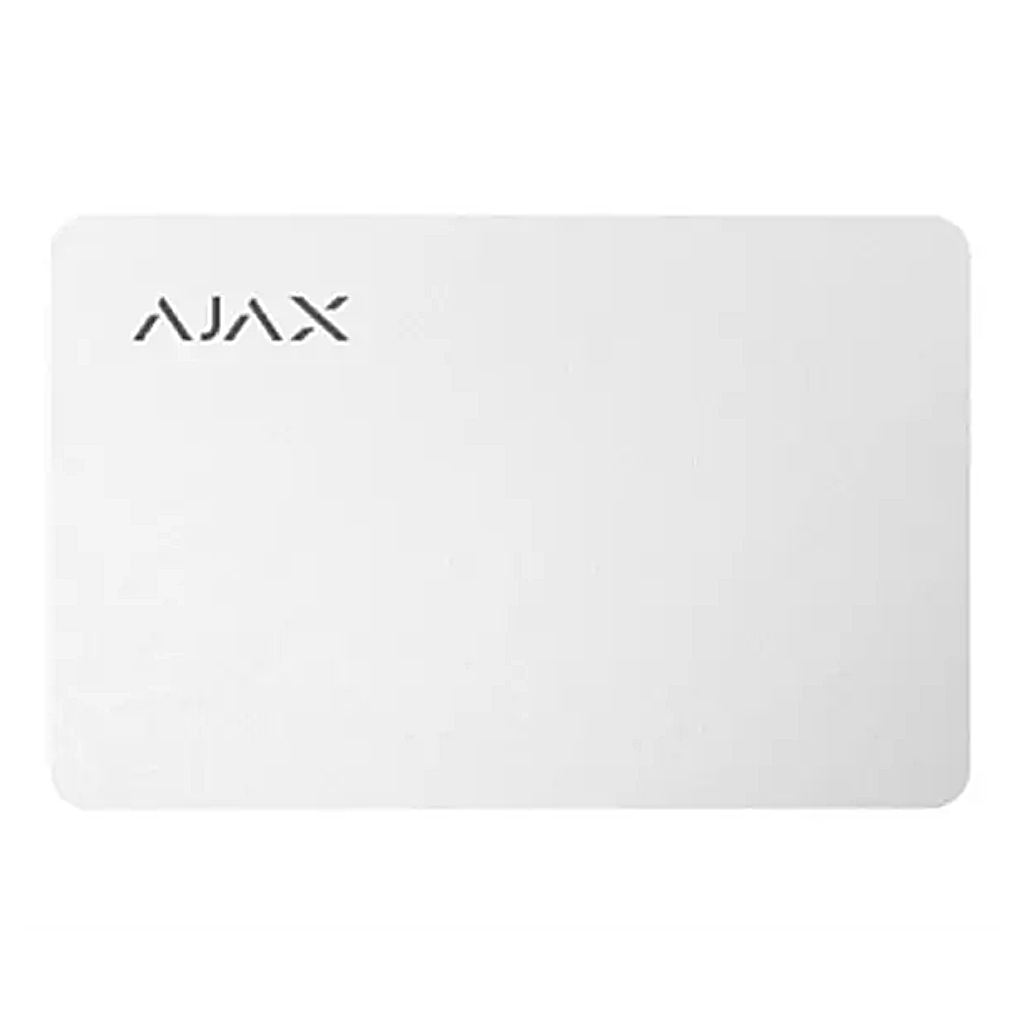 [Ajax-PASS-WH-10U] Ajax Pass. Tarjeta DESFire® compatible con KeyPad Plus. Color blanco. Pack de 10ud