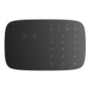 Ajax KeyPad Combi. Teclado táctil inalámbrico con sirena compatible con tarjetas y mandos cifrados. Color negro