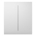 Ajax CenterButton 2-gang. Plusador Central Doble. Color Blanco
