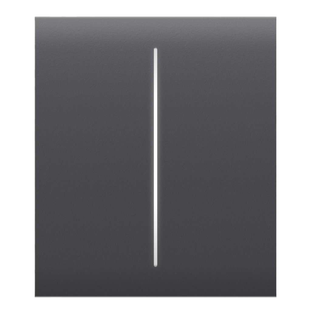 [46028.140.GP] Ajax LightSwitch CenterButton 2-gang. Plusador Central Doble. Color Grafito